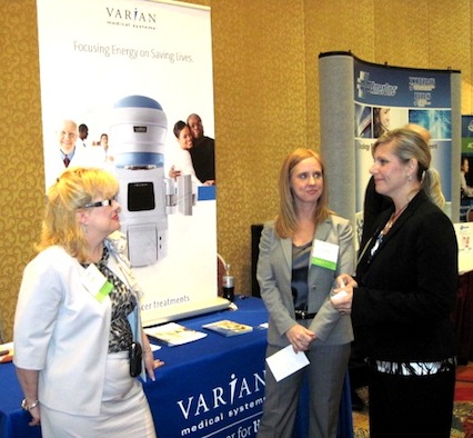 Varian staff (L-R) Kathy Wall, Carrie Christian and Tammy Wotring